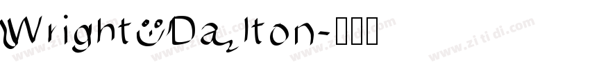 Wright Dalton字体转换
